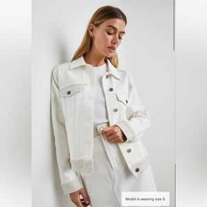 Rails Mulholland Jacket in Ecru Patchwork